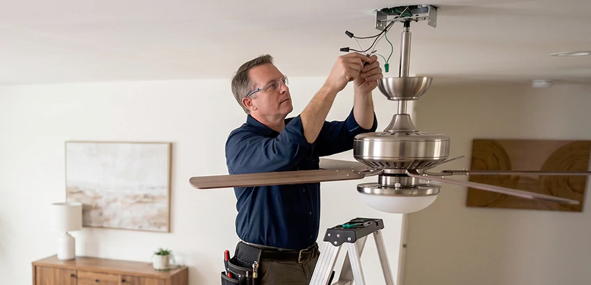 Ceiling Fan Light and Switch Repair in Ankeny
