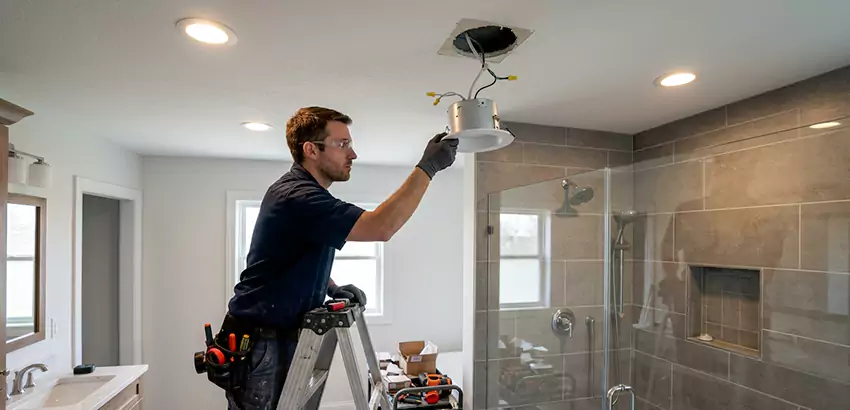 Bathroom and Shower Recessed Lighting Installation in Ankeny