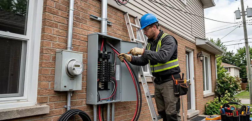 Outdoor Subpanel Installation in Ankeny